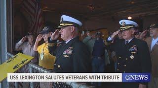 USS Lexington salutes veterans with tribute