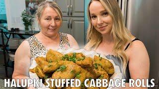 Halupki STUFFED Cabbage Rolls | Cooking with Mama