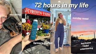 72 hours in my life VLOG - farmers market, volunteering, dog sitting, sunday reset, + more