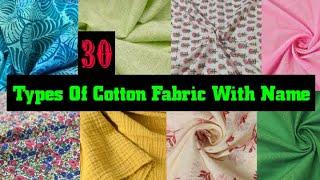 30 Types Of Cotton Fabric With Name || Cotton fabric guide || cotton dress material names