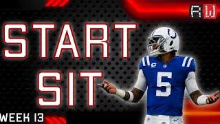 WEEK 13 Start/Sit Show! | 2024 Fantasy Football Advice