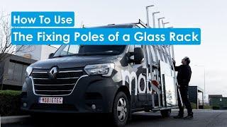 How to use The Fixing Poles of a Glass Rack