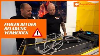 Wohnwagen richtig beladen und so Schlingern und Unfälle vermeiden - ADAC-Schlingermodell