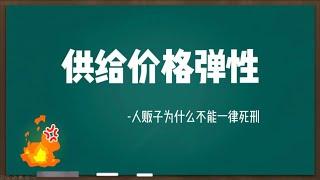 【微观经济学】供给价格弹性-人贩子为什么不能一律死刑？