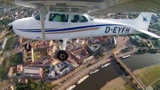 Rundflug über Dresden