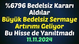 %6796 Bedelsiz Kararı Aldılar -  Büyük Bedelsiz Sermaye Artırımı Geliyor #borsa #hisse #bedelsiz