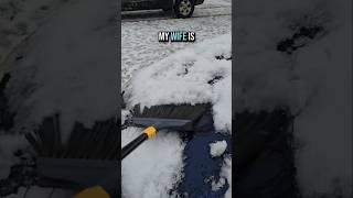 Use The Wife's Car To Clean Off Mine 