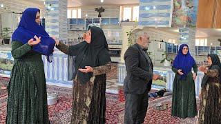 The grandmother's anger at the shopkeeper's sister because the children's grandfather returned.