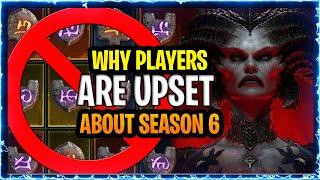 Diablo 4 Season 6 Why Players are Upset..  Less loot? Numbers clutter? RunesWords? PTR Feedback