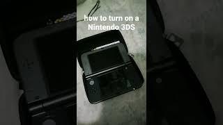 How to turn on a Nintendo 3DS