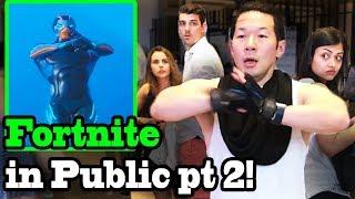 FORTNITE DANCES IN PUBLIC! (Season 4) IN REAL LIFE Challenge!!