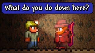 How Does a New Player Handle Terraria's Caves?