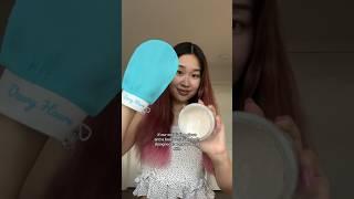 difference between body scrub and exfoliating glove?