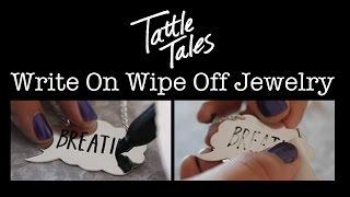 Tattle Tales Necklaces – Write On Wipe Off Jewelry by Punky Jane