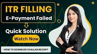 Income Tax online payment issues, Quick Solution | ITR Filing Tax payment Failed,