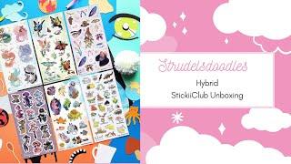 Hybrid Stickiiclub subscription pack unboxing “pop pack” January 2023