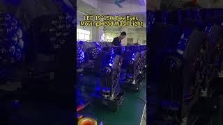 LED 19*15W Bee Eyes Zoom Moving Head Wash Light #stagelighting #washlight #stagedesign #factorywork