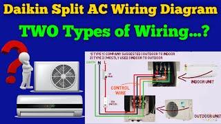 Daikin inverter Split AC Wiring connection | Daikin split AC Outdoor to Indoor wiring