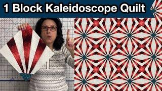  KALEIDOSCOPE Quilt Block Tutorial || Controlled Stitch & Flip