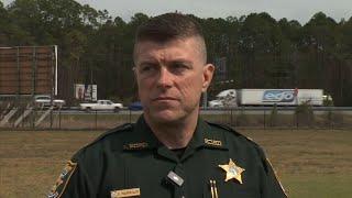 WATCH: St. Johns County Sheriff's Office gives update on driver who fired shots on I-95, crashed