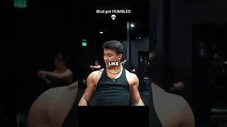 bro got humbled badly  #togi #larrywheels #gym