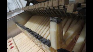 Fender Rhodes 73, Reparatur HammerTipps wechseln ...