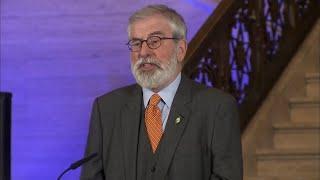 Former Sinn Féin President Gerry Adams address event to mark Good Friday Agreement 25th anniversary