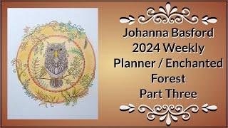 Johanna Basford 2024 Weekly Planner / Enchanted Forest - Owl (Part 3)