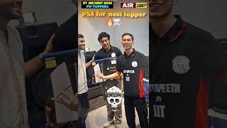 Neet topper got PS5 gift before gta6 Neet 2025 topper #shorts #pw #aiims #neet #mbbs