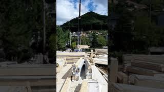 에코하우스 40평 전원주택 집짓기 이동식 목조주택 패널라이징  이설작업(패시브하우스 DIY 목조주택 건축학교)