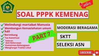 Soal ujian moderasi beragama/ sktt pppk kemenag 2024