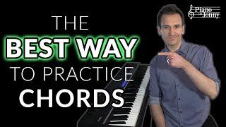 The most effective practice for learning piano chords 