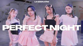 [KPOP IN PUBLIC | ONE TAKE] LE SSERAFIM (르세라핌) 'Perfect Night' 4 MEMBERS ver. dance cover by DALCOM