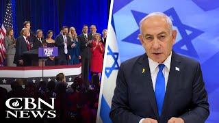 Netanyahu Congratulates Trump on 'Huge' Victory