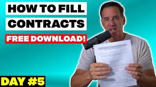 Wholesaling Real Estate CONTRACTS for Purchase and Sales Agreement and Assignments (Day #5)