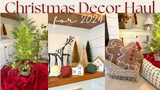 CHRISTMAS DECOR HAUL 2024 | Christmas Decor Ideas for 2024 | New Christmas Decor