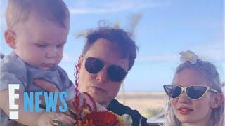 Elon Musk & Grimes' Son X Rocks a Twitter Office Badge | E! News