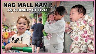 FIRST TIME MAG MALL AS A FAMILY OF FIVE WITH KIDS THREE UNDER 3! ️ | rhazevlogs