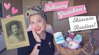 NIGHTTIME SKINCARE ROUTINE | DRUGSTORE, VINTAGE, GRANDMA-APPROVED!