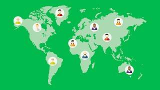 Green Screen World Map People Locator Animation | 4K | Global Kreators