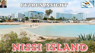 Nissi Island, Nissi Beach, Ayia Napa Cyprus - Walking the Causeway.