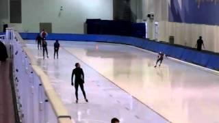 Seki against Bram de Vries in 500m