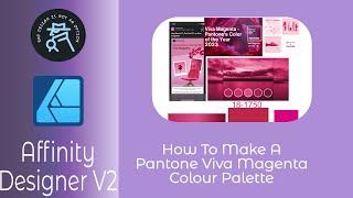 How To Make A Pantone Based Colour Swatch In Affinity Designer V2 on iPad