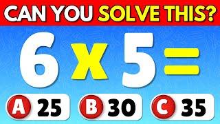 Can You Pass This Maths Quiz...? ️ | Easy, Medium, Hard, Impossible 