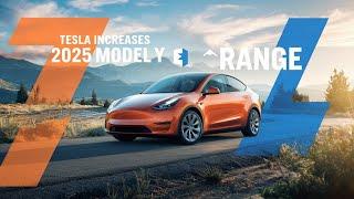 Tesla Increases 2025 Model Y Range