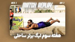 IRAN MEN'S BEACH VOLLEYBALL PREMIER LEAGUE 2024-25 |WK 3|Part 6| full match