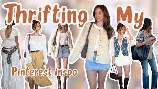 Thrifting ALL my Pinterest DREAM Outfits!