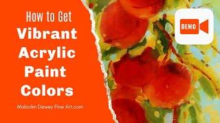 How to Create Vibrant Acrylic Color (Avoid this Error)