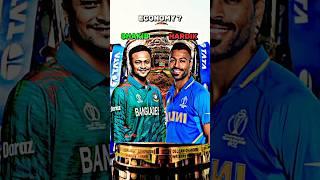 SHAKIB AL HASAN VS HARDIK PANDYA T20I STATS COMPARISON  #shorts #short #cricket #trending #viral