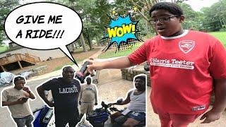 GETTING QUESTIONED WHILE RIDING THE HOOD!! | Stranger Rev Bombs My Bike WR450